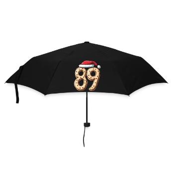 89 Number Christmas Cookie - Umbrella (small) - black - Front