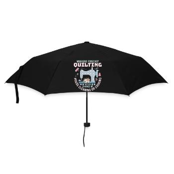 Weekend Forecast Quilting Quilter Sewing - Umbrella (small) - black - Front