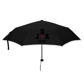 JGA Crew - Regenschirm (klein) - Schwarz - Vorne