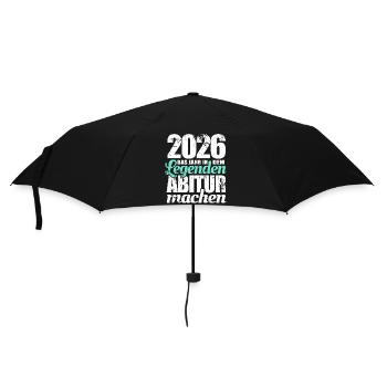 2026 Das Jahr in dem Legenden Abitur machen - Regenschirm (klein) - Schwarz - Vorne