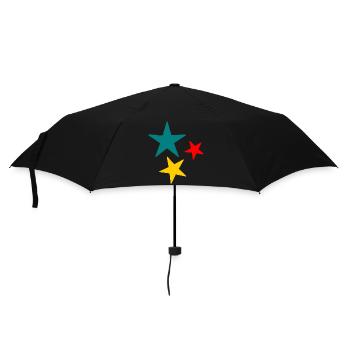 COEUR. MERCI. MAÎTRESSE. MAITRE. MERCI MAÎTRESSE. - Parapluie standard - noir - Devant