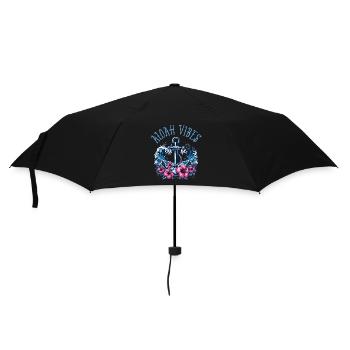 Aloha Vibes - Regenschirm (klein) - Schwarz - Vorne