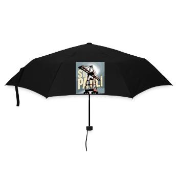 St. Pauli, Hambourg, Port, Port, Grue, Nostalgie - Parapluie standard - noir - Devant