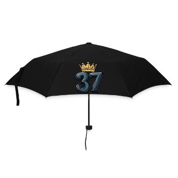 37 Nombre Couronne - Parapluie standard - noir - Devant