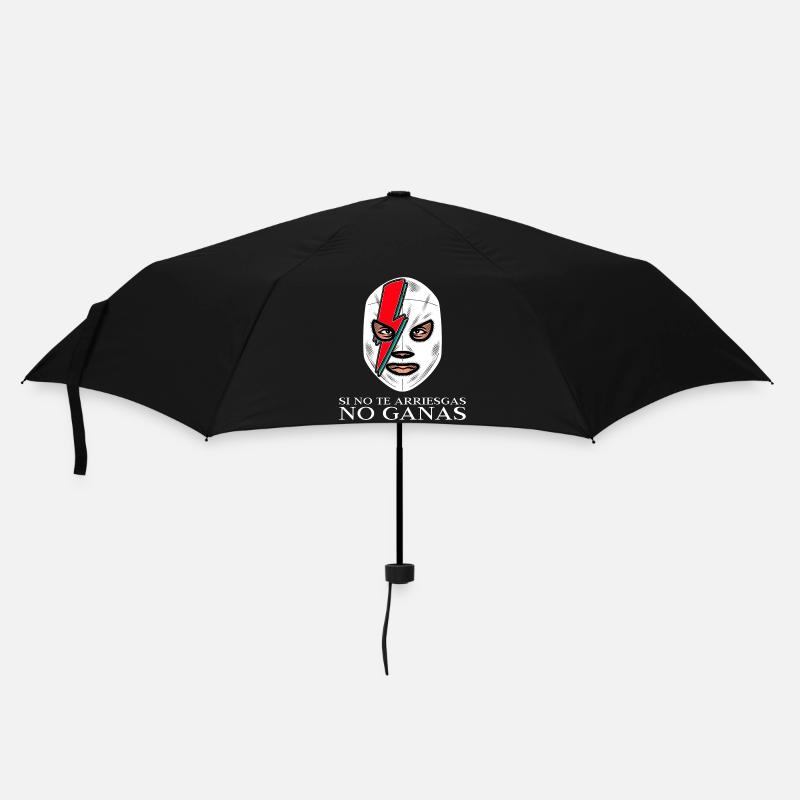 si_no_te_arriesgas_no_ganas - Regenschirm (klein) - Schwarz