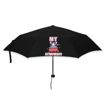 My Antidepressor Bouledogue Français Cadeau Humour - Parapluie standard - noir - Devant