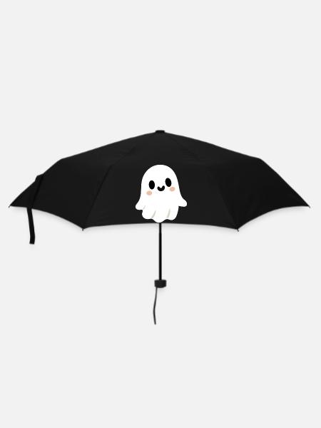 Niedlicher Geist - Regenschirm (klein) - Schwarz