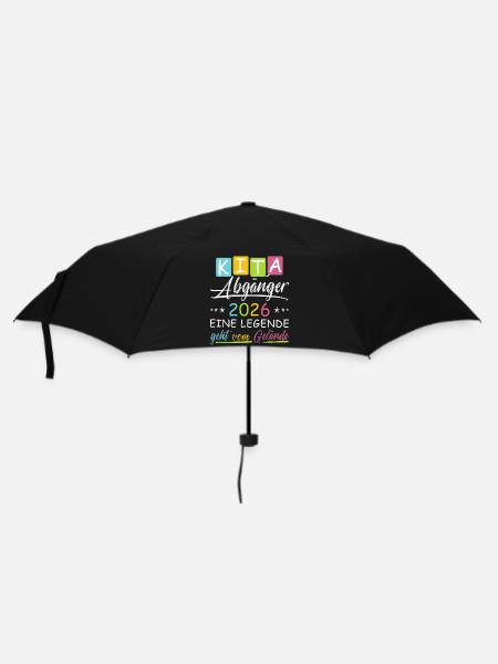 Kita Abgänger 2026 - Regenschirm (klein) - Schwarz