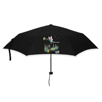 Christmas - Umbrella (small) - black - Front