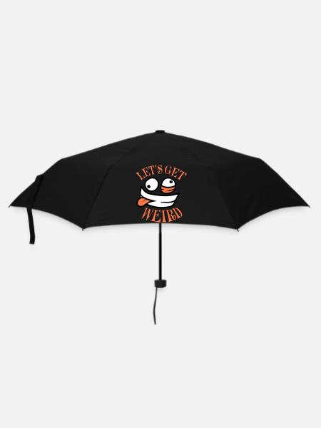 Let’s Get Weird Crazy Comic Face Madness - Parapluie standard - noir