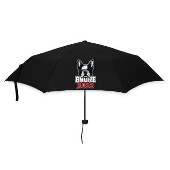 Lustiges Hundemotiv für Frenchie Fans - Regenschirm (klein) - Schwarz - Vorne