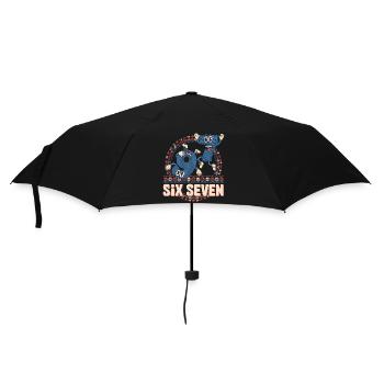 6 7 Sechs Sieben Meme -- Aura Points Kids Gaming - Regenschirm (klein) - Schwarz - Vorne