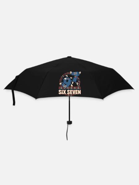 6 7 Sechs Sieben Meme -- Aura Points Kids Gaming - Regenschirm (klein) - Schwarz