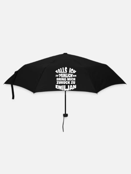 Jungesellenabschied E - Regenschirm (klein) - Schwarz