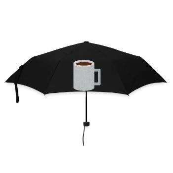 Stone Speckle Coffee Mug - Umbrella (small) - black - Front