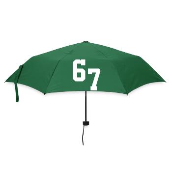 Typographie Digital Neon 67 - Parapluie standard - vert bouteille - Devant