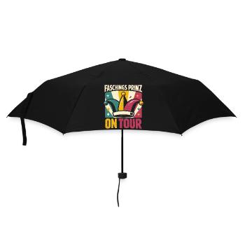 Le Prince du Carnaval en tournée Confettis du Carnaval - Parapluie standard - noir - Devant