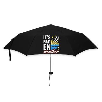 Es ist Ramen-Wetter-Cozy Noodle Lover - Regenschirm (klein) - Schwarz - Vorne