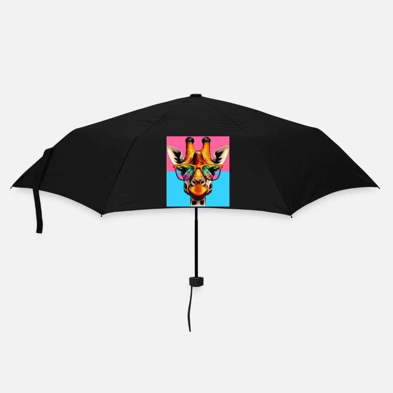 giraffe - Umbrella (small) - black