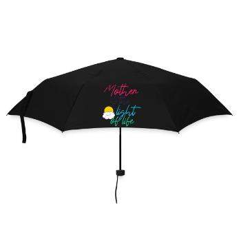 Mother Is The Light Of Life Inspirational Quote - Umbrella (small) - black - Front
