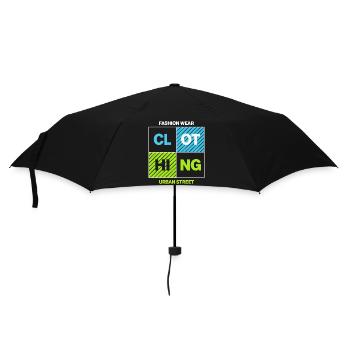 CLOTHING Bloc Urbain — Noir Néon - Parapluie standard - noir - Devant