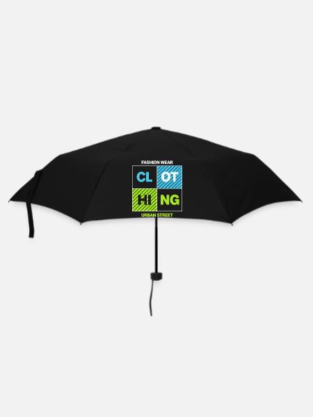 KLEIDUNG Urban Block — Neonschwarz - Regenschirm (klein) - Schwarz