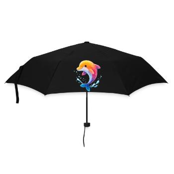 Colored Dolphin Spritz - Umbrella (small) - black - Front