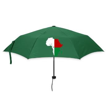 Drapeau de Madagascar Afrique - Parapluie standard - vert bouteille - Devant