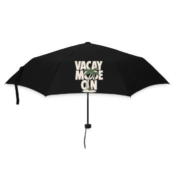 Vacay Mode On Palm Tree Design - Regenschirm (klein) - Schwarz - Vorne