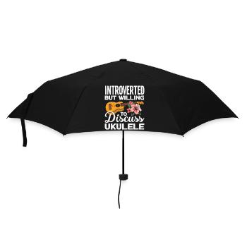 Funny Ukulele Designs and Sayings - Umbrella (small) - black - Front