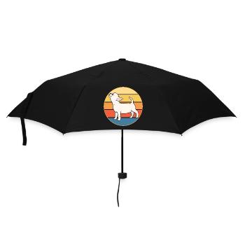 Mignon Chihuahua Dog Breed Vintage Retro Sunset - Parapluie standard - noir - Devant