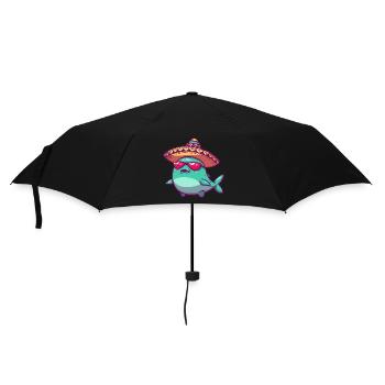 Whale Funny Sombrero - Umbrella (small) - black - Front