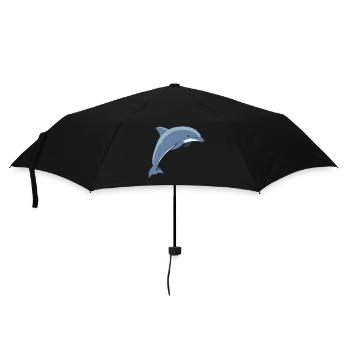 Meerestiere - Regenschirm (klein) - Schwarz - Vorne