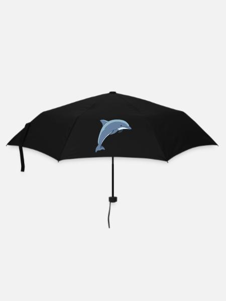 Meerestiere - Regenschirm (klein) - Schwarz