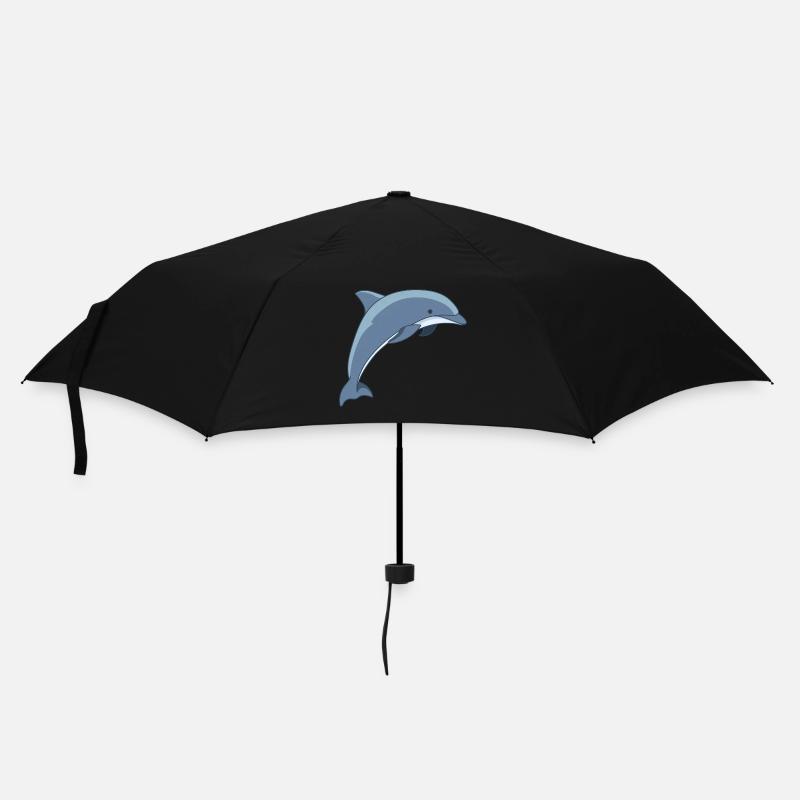 Meerestiere - Regenschirm (klein) - Schwarz