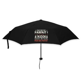 Un Aïkidoka, le Métier de Rêve Mis à l’Honneur - Parapluie standard - noir - Devant