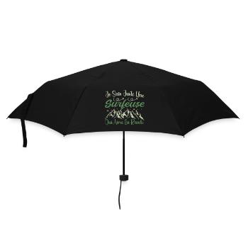 Surfeuse aventurier passionnée de Randonnée cadeau - Parapluie standard - noir - Devant