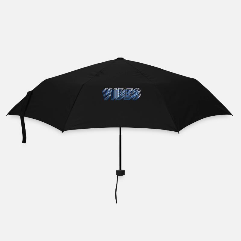 Vibes abstract blue - Umbrella (small) - black