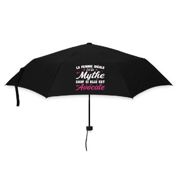 Femme Idéale est Avocate - Cadeau Humour Avocate - Parapluie standard - noir - Devant
