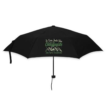 Chauffagiste aventurier passionnée de Randonnée - Parapluie standard - noir - Devant