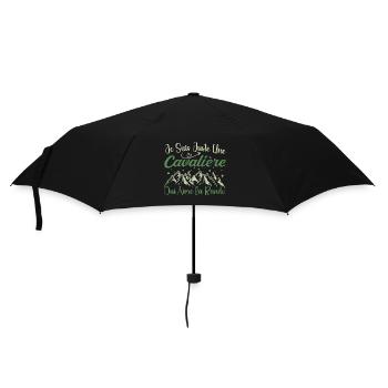 Cavalière aventurier passionnée de Randonnée cadea - Parapluie standard - noir - Devant