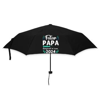 Futur papa 2024 annonce naissance cadeau pour père - Parapluie standard - noir - Devant