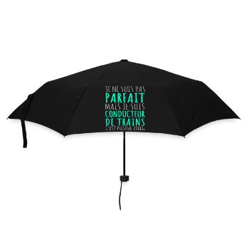 Conducteur de train humour train cadeau cheminot - Parapluie standard - noir - Devant