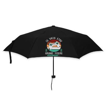 Futur Grand Frère Annonce Naissance Geek Gamer - Parapluie standard - noir - Devant