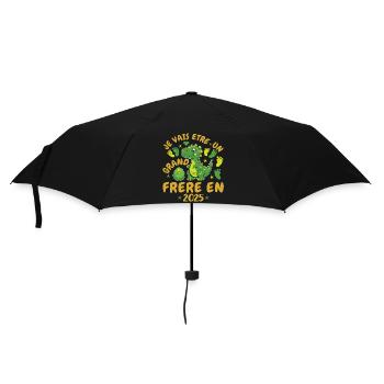 Grand Frère 2025 Annonce Grossesse Cadeau Dino - Parapluie standard - noir - Devant