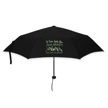 Agente immobilière aventurier passionnée de Rando - Parapluie standard - noir - Devant