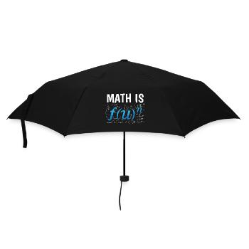 Math Is Mathe Mathematik Lehrer Wissenschaft - Regenschirm (klein) - Schwarz - Vorne