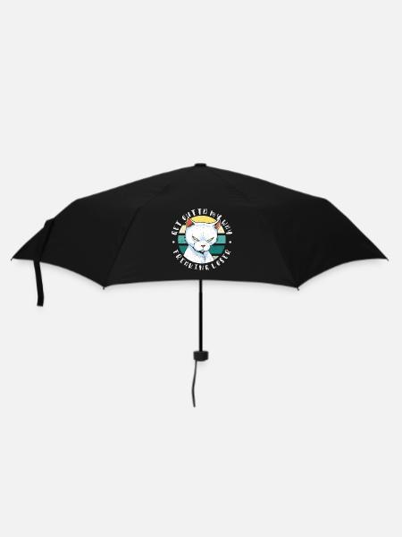 Get outta my way freaking loser, Moody Cat - Umbrella (small) - black