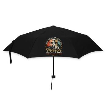 März 1995 Jahrgang Geburtstag Retro Geschenk - Regenschirm (klein) - Schwarz - Vorne