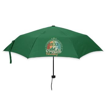 Legends born in February 1933 Gift 91 years - Umbrella (small) - bottlegreen - Front